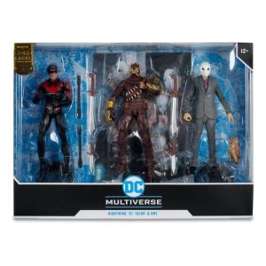DC Multiverse Pack de 3 Figuras Paquete de 3 Nightwing vs. Talon & Owl (Batman: The Court of Owls) (Gold Label) 18 cm