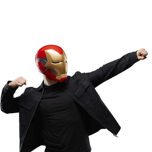 Marvel Legends Series Iron Man Premium Electronic Helmet - Imagen 4