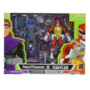 Power Rangers X Teenage Mutant Ninja Turtles Lightning Collection Morphed Raphael and Foot Soldier Tommy