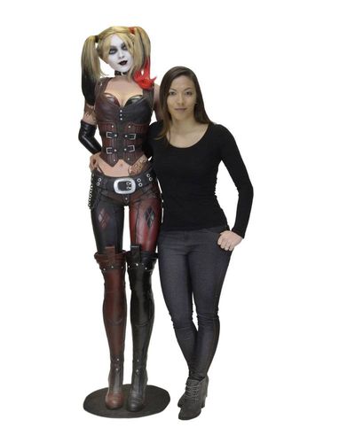 Batman Arkham City Estatua tamaño real Harley Quinn (goma espuma/látex) 180 cm - Imagen 2