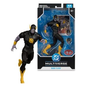 DC Comics DC Multiverse Figura Dark Flash (Dark Mulitverse) (Red Platinum Edition) 18 cm