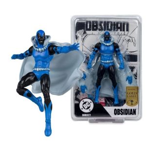 DC Direct Figura Obsidian (Infinity Inc #16) (Chase) (Gold Label) 18 cm