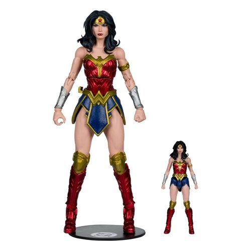 DC Justice League Monsterverse DC Multiverse Pack de 2 Figuras Wonder Woman Vs. Atomic Blast Godzilla 18 cm - Imagen 6