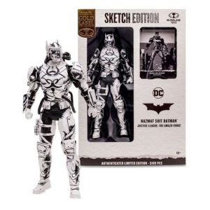 DC Multiverse Figura Hazmat Suit Batman (Line Art) (Gold Label) 18 cm