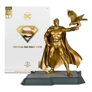 DC Multiverse Figura Superman (Centennial Park Tribute Statue) Gold Label 18 cm