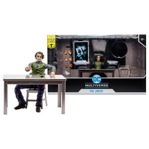 DC Multiverse Figura The Joker (Jail Cell Variant) (The Dark Knight) (Gold Label) 18 cm