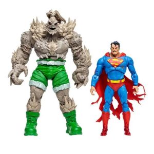 DC Multiverse Figuras Superman vs Doomsday (Gold Label) 18 cm