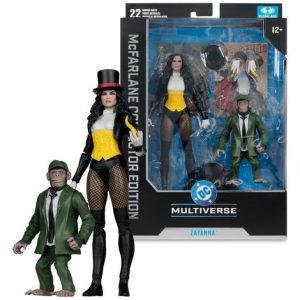 DC Multiverse McFarlane Figura Zatanna with Detective Chimp Collector Edition #53 18 cm