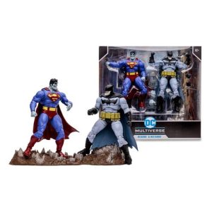 DC Multiverse Pack de 2 Figuras Bizarro & Batzarro 18 cm