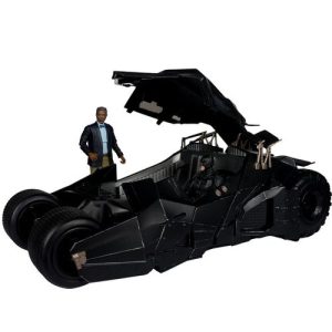 DC Multiverse Vehículo Tumbler with Lucuis Fox (The Dark Knight) (Gold Label)