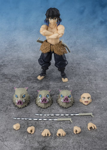 Demon Slayer: Kimetsu no Yaiba Figura S.H. Figuarts Inosuke Hashibira 14 cm