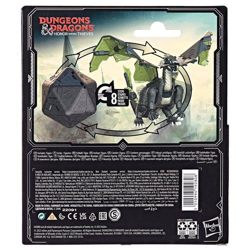 Dungeons & Dragons Honor Among Thieves D&D Dicelings Black Dragon - Imagen 11