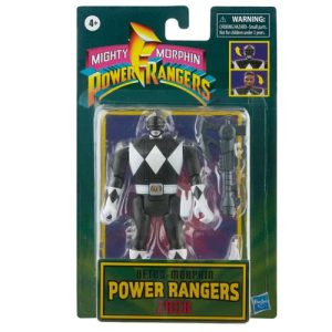 Power Rangers Retro-Morphin Black Ranger Zack Fliphead
