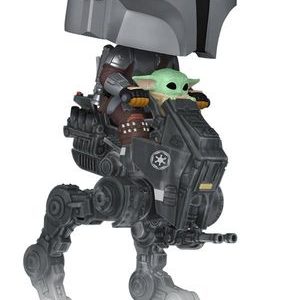 Funko Pop! The Mandalorian and Grogu The Mandalorian with Grogu in Imperial Remnant AT-RT