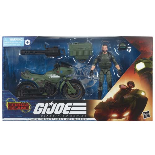 G.I. Joe Classified Series Alvin “Breaker” Kinney with RAM Cycle