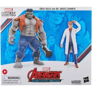 Hasbro Marvel Legends Series Gray Hulk and Dr. Bruce Banner