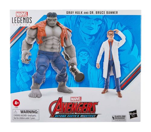 Hasbro Marvel Legends Series Gray Hulk and Dr. Bruce Banner