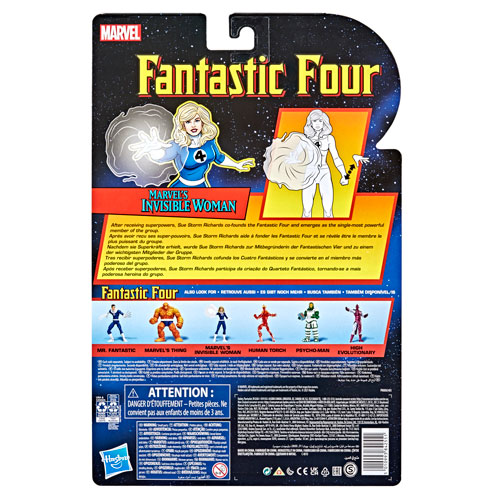 Hasbro Marvel Legends Series Retro Fantastic Four Marvel's Invisible Woman - Imagen 2