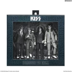 Kiss Dressed To Kill Album Cover 4pack Action Figure