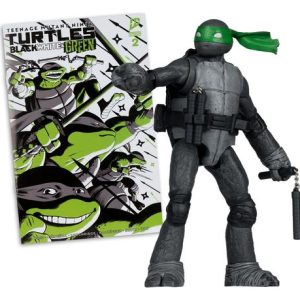 Las Tortugas Ninja Page Punchers Figura Michelangelo (Black White & Green) (Red Platinum Edition) 13 cm