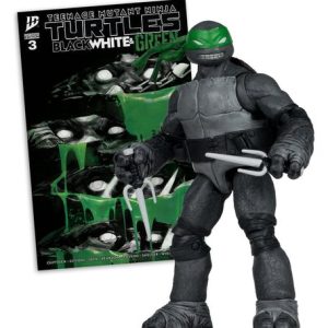 Las Tortugas Ninja Page Punchers Figura Raphael (Black White & Green) (Red Platinum Edition) 13 cm