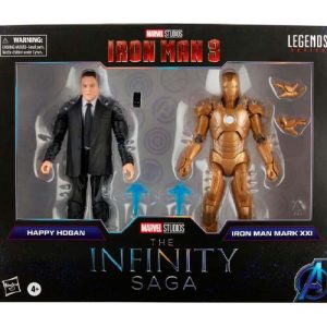 Hasbro Marvel Legends Series Happy Hogan and Iron Man Mark 21