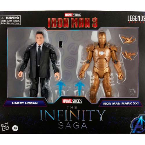 Hasbro Marvel Legends Series Happy Hogan and Iron Man Mark 21