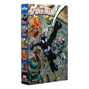 Marvel Legends Pack de 5 Figuras Spider-Man, Silvermane, Human Fly, Molten Man and Razorback