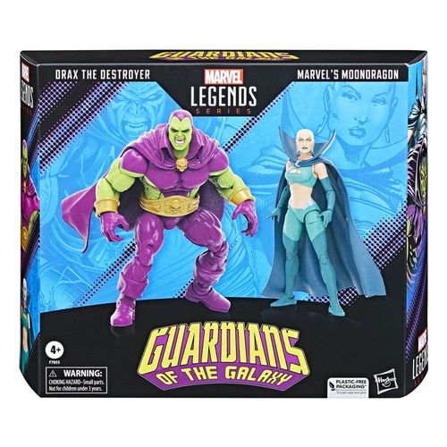 Marvel Legends Series Drax the Destroyer and Marvel's Moondragon