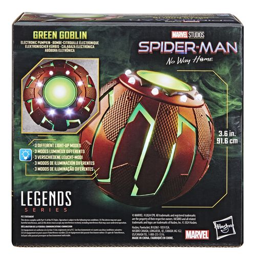Marvel Legends Series Green Goblin Roleplay Electronic Pumpkin Spider-Man: No Way Home - Imagen 2