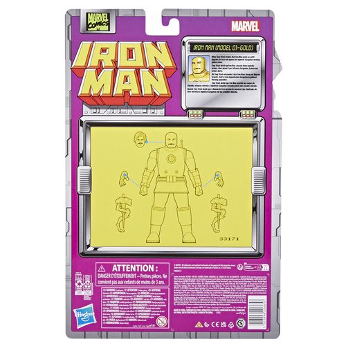 Marvel Legends Series Iron Man (Model 01 - Gold) - Imagen 8