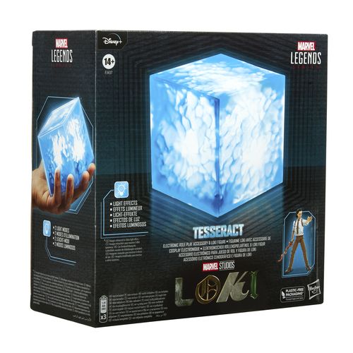 Marvel Legends Tesseract Electronic Role Play Accessory with Light FX and Loki Figure - Imagen 4