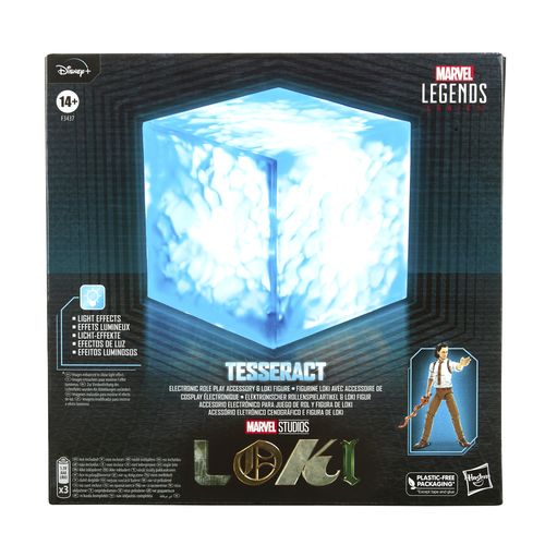 Marvel Legends Tesseract Electronic Role Play Accessory with Light FX and Loki Figure - Imagen 3