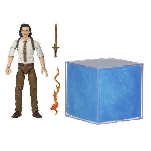 Marvel Legends Tesseract Electronic Role Play Accessory with Light FX and Loki Figure - Imagen 2