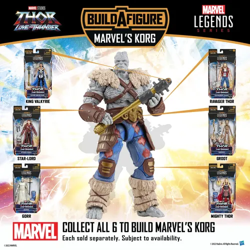 Marvel Legends Series Thor Love and Thunder Wave - Imagen 2