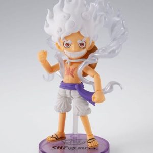 One Piece Figura World Collactable Figures x S.H. Figuarts Monkey D. Luffy Gear 5 8 cm
