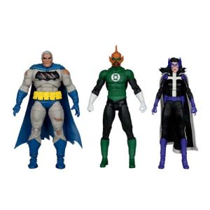 Pack de 3 Figuras Batman (Battle Damage Blue) (The Dark Knight Returns), Green Lantern (Green Lantern Corps and Huntress (The New 52)