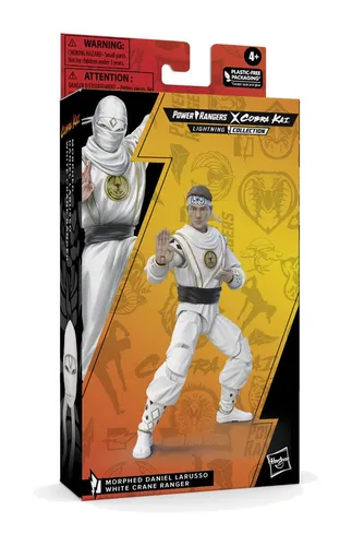 Power Rangers Lightning Collection Mighty Morphin X Cobra Kai Daniel LaRusso Morphed White Crane Ranger