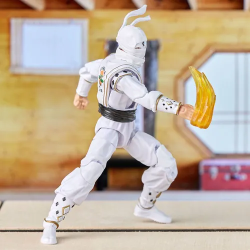 Power Rangers Lightning Collection Mighty Morphin X Cobra Kai Daniel LaRusso Morphed White Crane Ranger - Imagen 3
