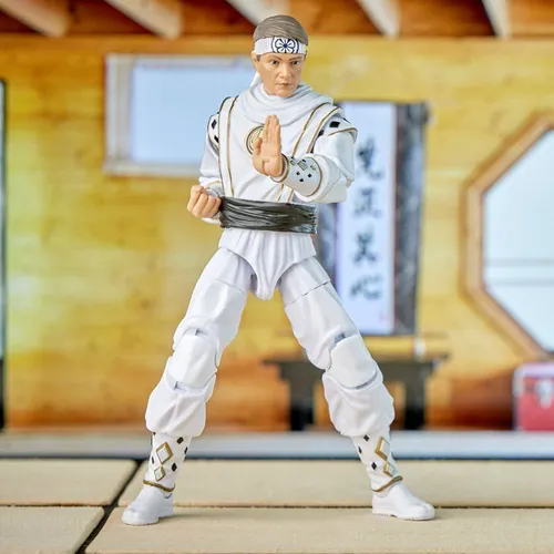 Power Rangers Lightning Collection Mighty Morphin X Cobra Kai Daniel LaRusso Morphed White Crane Ranger - Imagen 8
