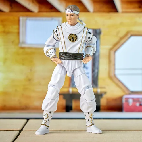 Power Rangers Lightning Collection Mighty Morphin X Cobra Kai Daniel LaRusso Morphed White Crane Ranger - Imagen 7