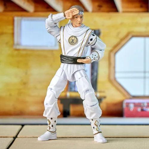 Power Rangers Lightning Collection Mighty Morphin X Cobra Kai Daniel LaRusso Morphed White Crane Ranger - Imagen 6