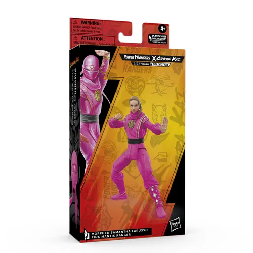 Power Rangers x Cobra Kai Ligtning Collection Figura Morphed Samantha LaRusso Pink Mantis Ranger