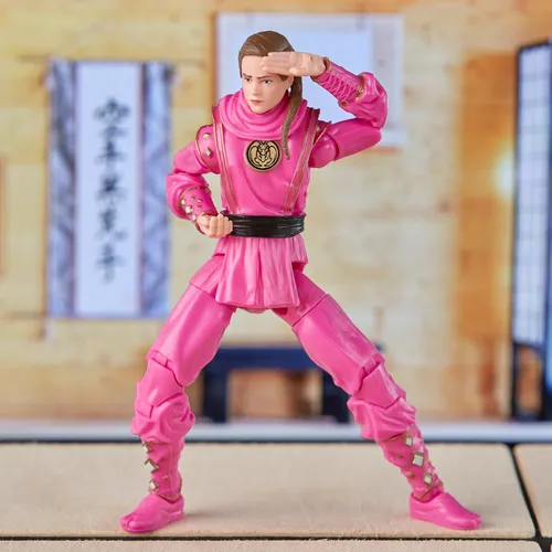 Power Rangers x Cobra Kai Ligtning Collection Figura Morphed Samantha LaRusso Pink Mantis Ranger - Imagen 4