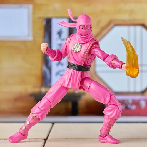 Power Rangers x Cobra Kai Ligtning Collection Figura Morphed Samantha LaRusso Pink Mantis Ranger - Imagen 11