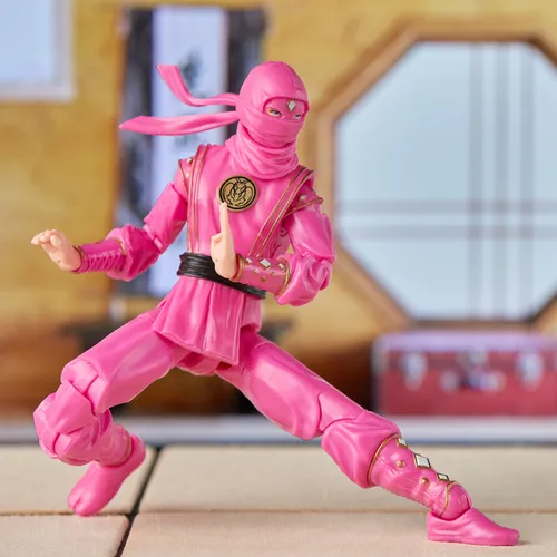 Power Rangers x Cobra Kai Ligtning Collection Figura Morphed Samantha LaRusso Pink Mantis Ranger - Imagen 10
