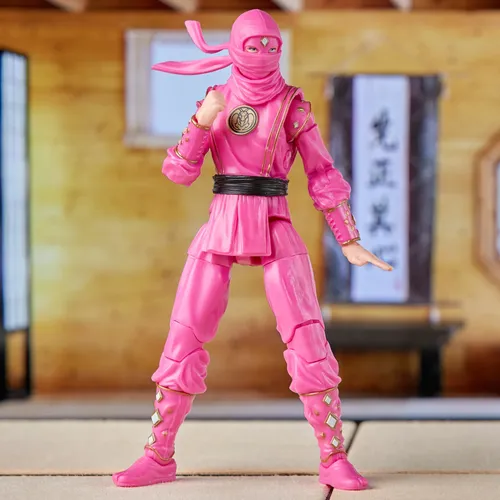 Power Rangers x Cobra Kai Ligtning Collection Figura Morphed Samantha LaRusso Pink Mantis Ranger - Imagen 9