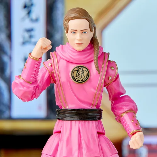 Power Rangers x Cobra Kai Ligtning Collection Figura Morphed Samantha LaRusso Pink Mantis Ranger - Imagen 7