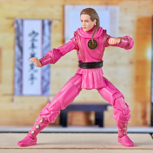 Power Rangers x Cobra Kai Ligtning Collection Figura Morphed Samantha LaRusso Pink Mantis Ranger - Imagen 6