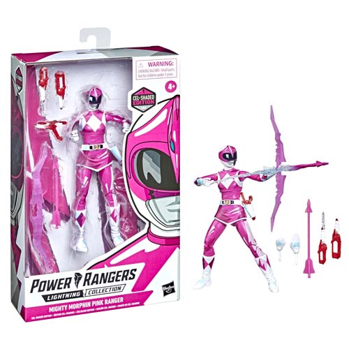 Power Rangers Lightning Collection Cel-Shaded Mighty Morphin Pink Ranger - Imagen 2